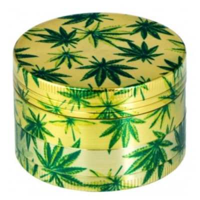 Dreamliner Metal Grinder Cannabis Leafs 4 Parts 50mm